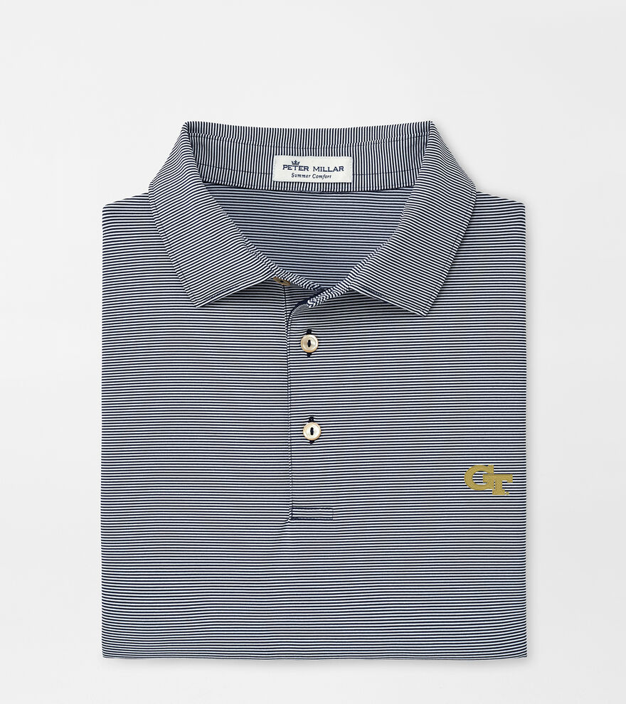 Georgia Tech Jubilee Stripe Performance Polo image number 1