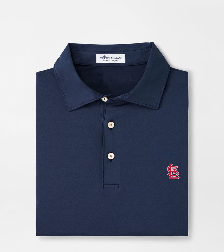 St. Louis Cardinals Solid Performance Jersey Polo image number 1