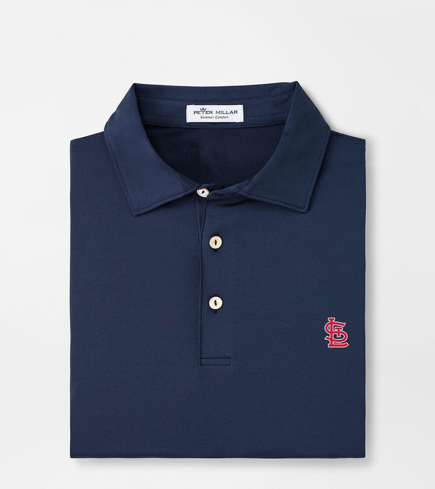 St. Louis Cardinals Solid Performance Jersey Polo image number 1