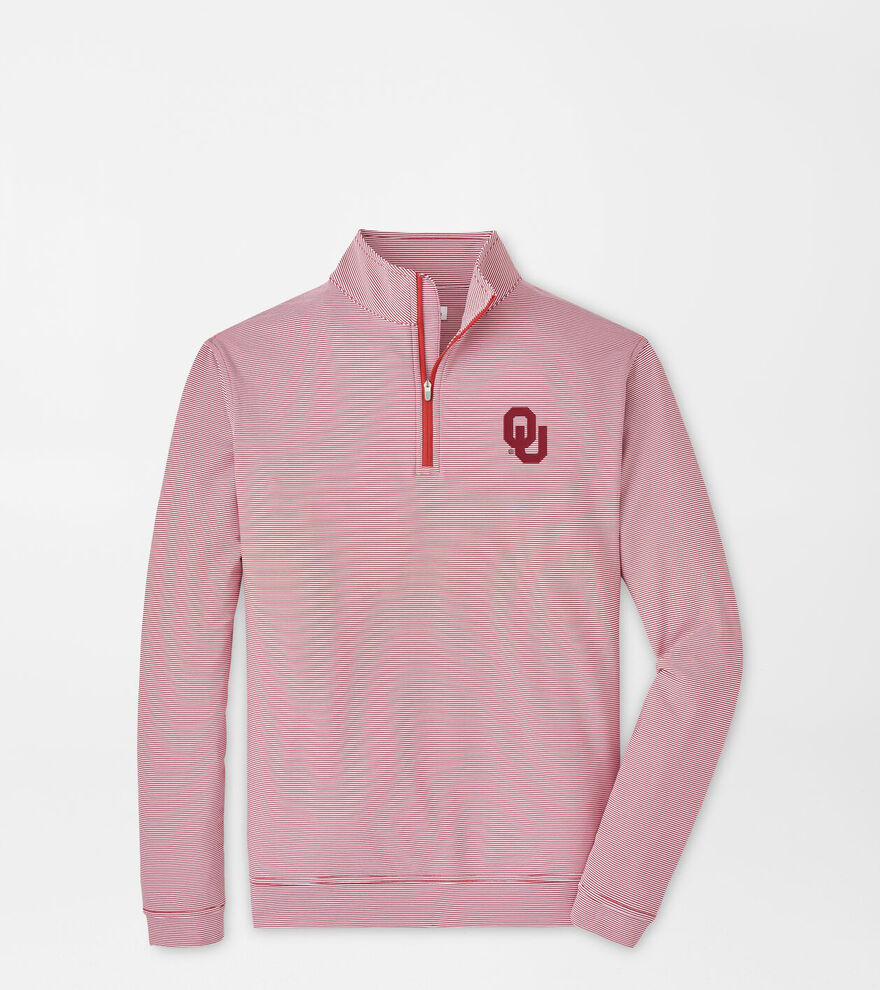 Oklahoma Perth Mini-Stripe Performance Pullover image number 1
