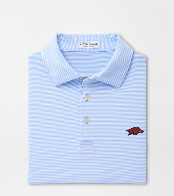 Arkansas Jubilee Stripe Performance Polo