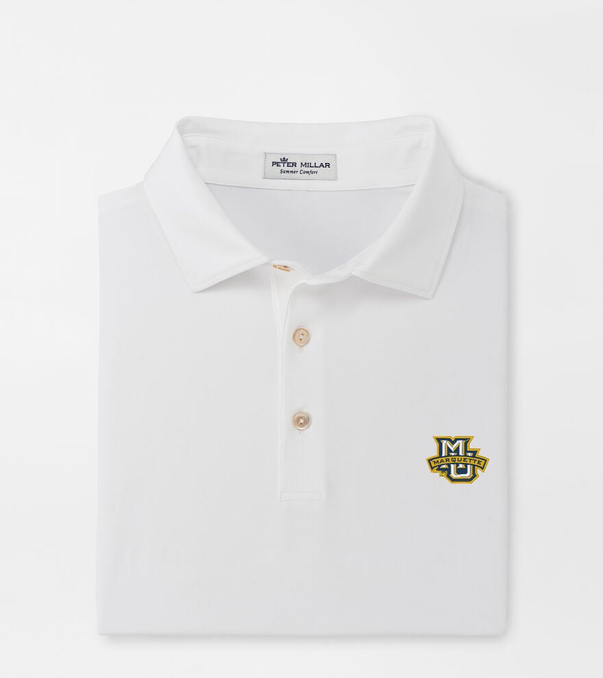 Marquette Solid Performance Jersey Polo (Sean Self Collar) image number 1