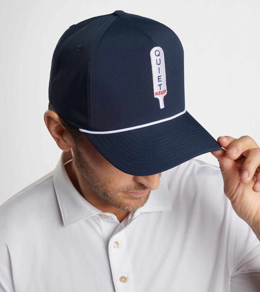 Peter Millar Quiet Please Performance Rope Hat image number 3
