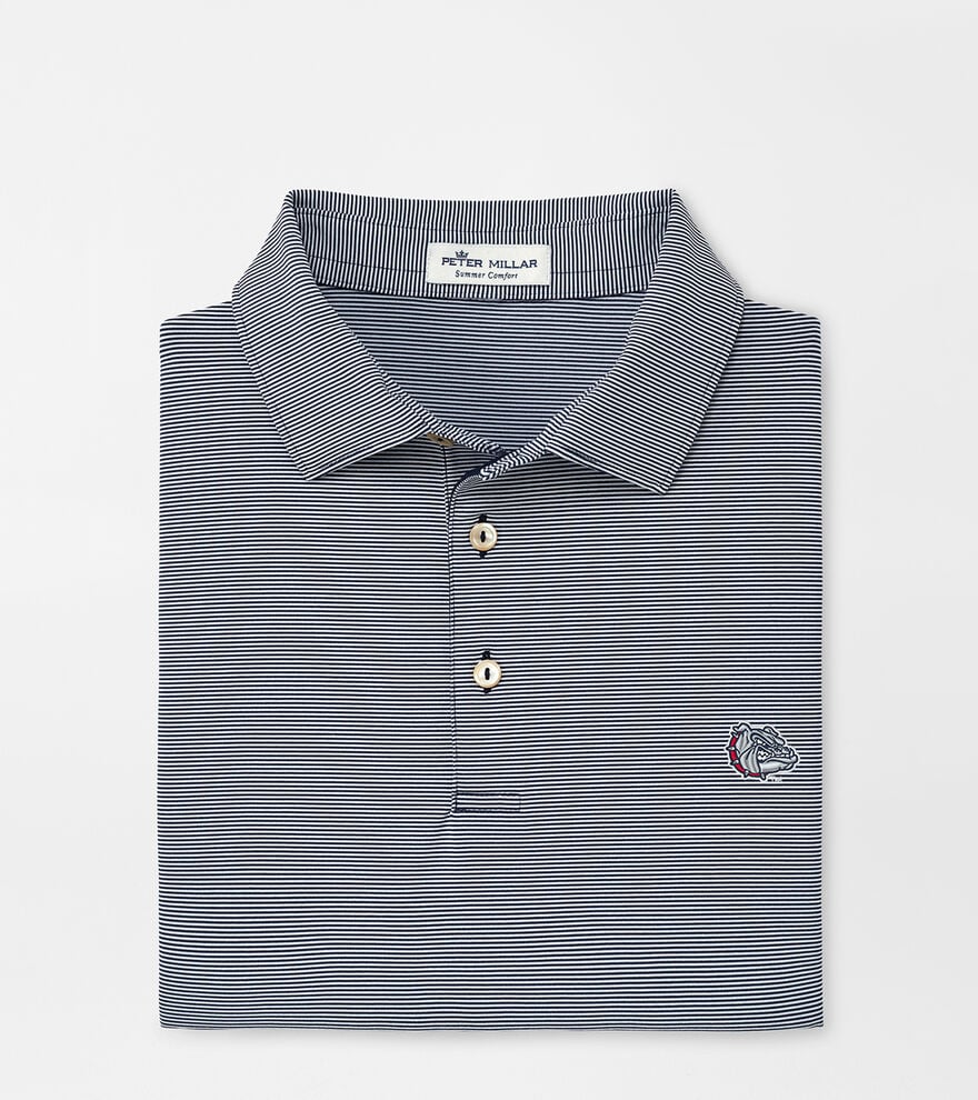 Gonzaga Bulldog Jubilee Stripe Performance Polo image number 1