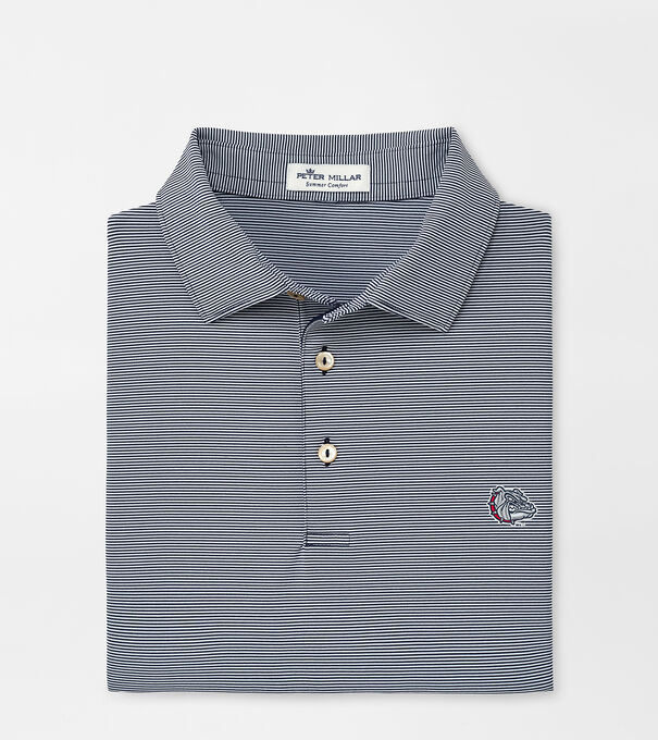 Gonzaga Bulldog Jubilee Stripe Performance Polo