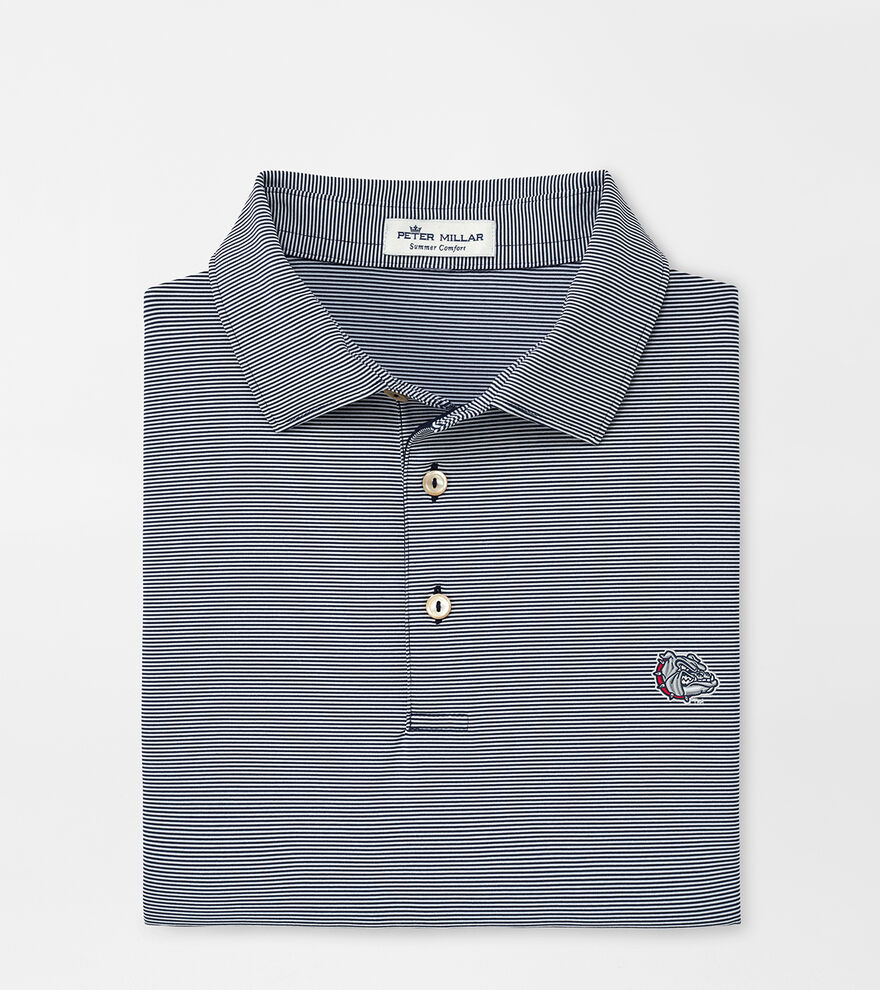 Gonzaga Bulldog Jubilee Stripe Performance Polo image number 1