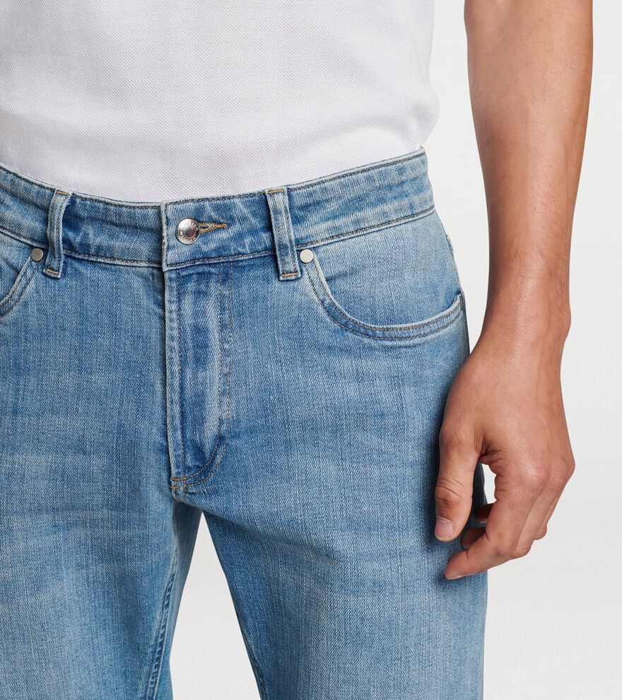Vintage Washed Five-Pocket Denim image number 4