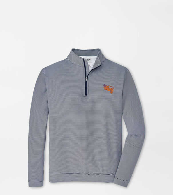 Clemson Vault Perth Sugar Stripe Performance Quarter-Zip