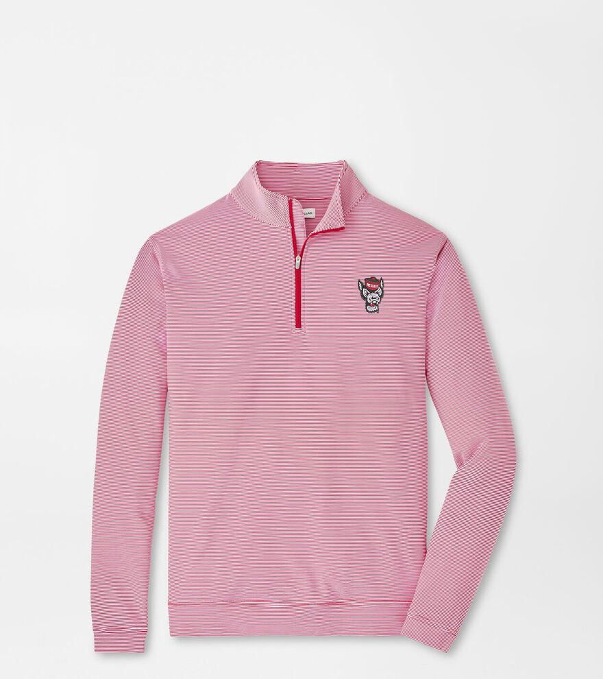NC State Wolfpack Perth Mini-Stripe Performance Pullover image number 1