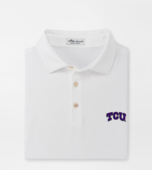 TCU Solid Performance Jersey Polo (Sean Self Collar)