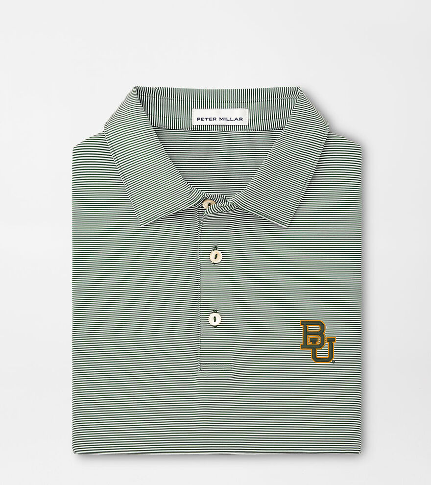 Baylor Jubilee Stripe Performance Polo image number 1
