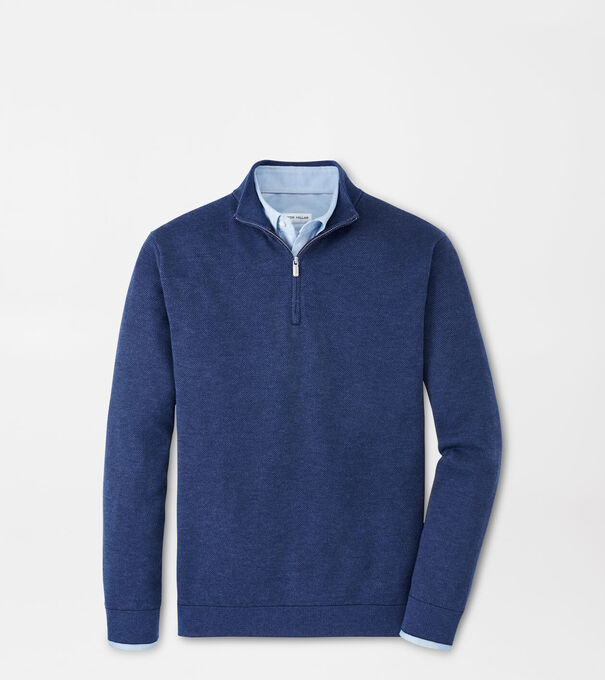 Coolspun Birdseye Quarter-Zip Sweater