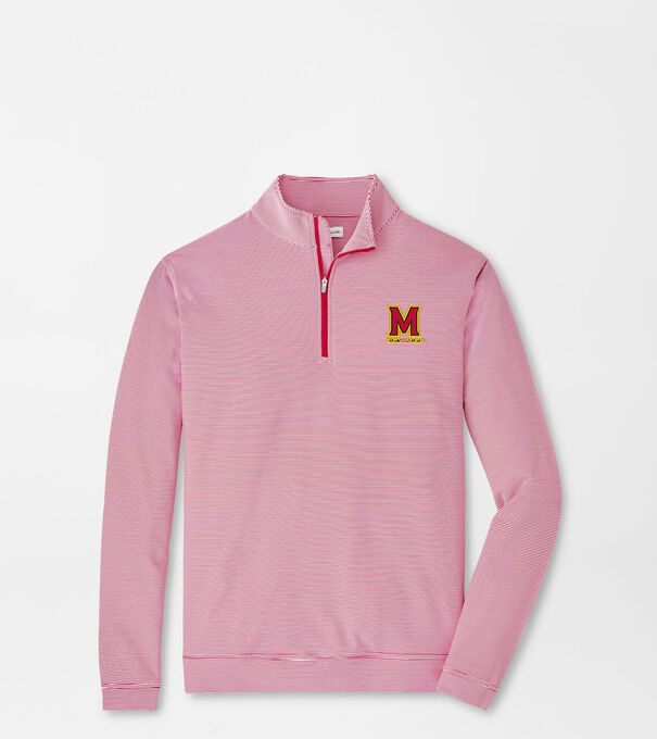 Maryland Perth Mini-Stripe Performance Pullover