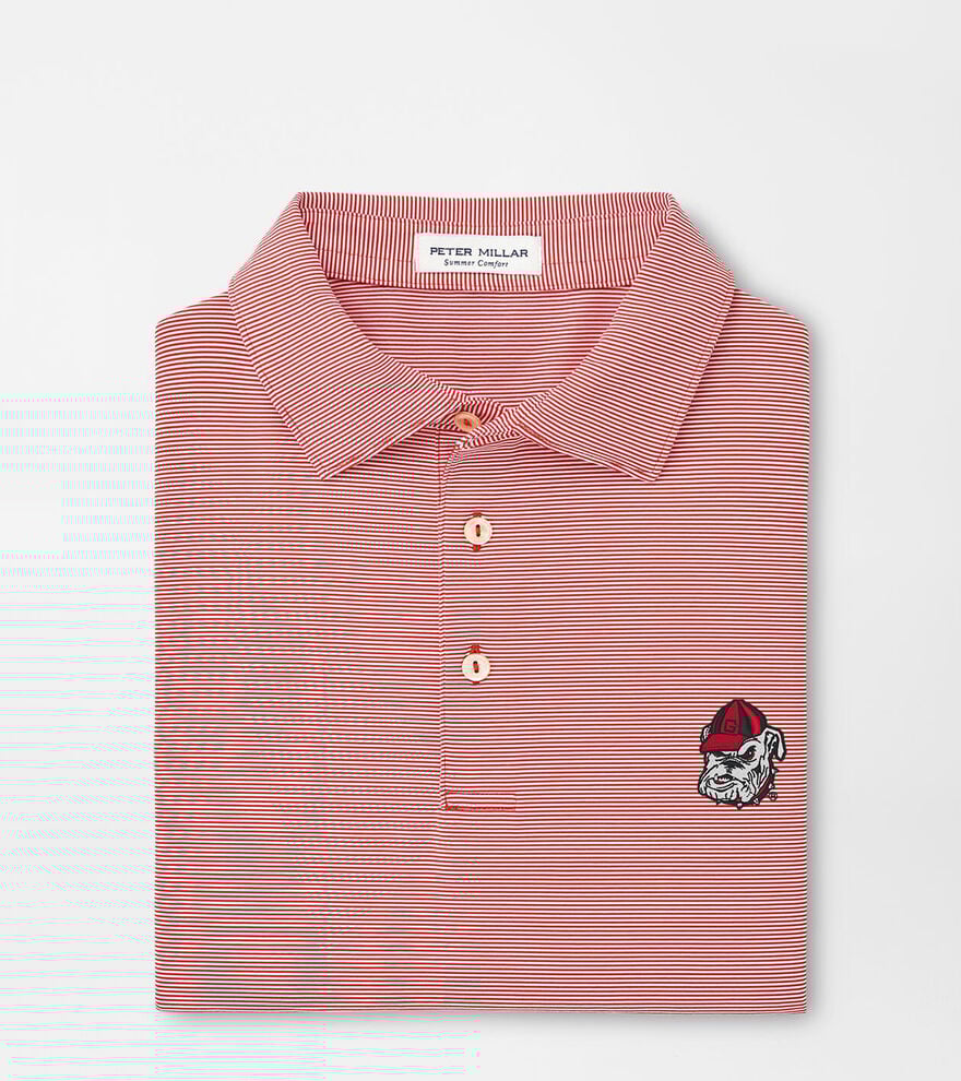 Georgia Bulldog Jubilee Stripe Performance Polo image number 1