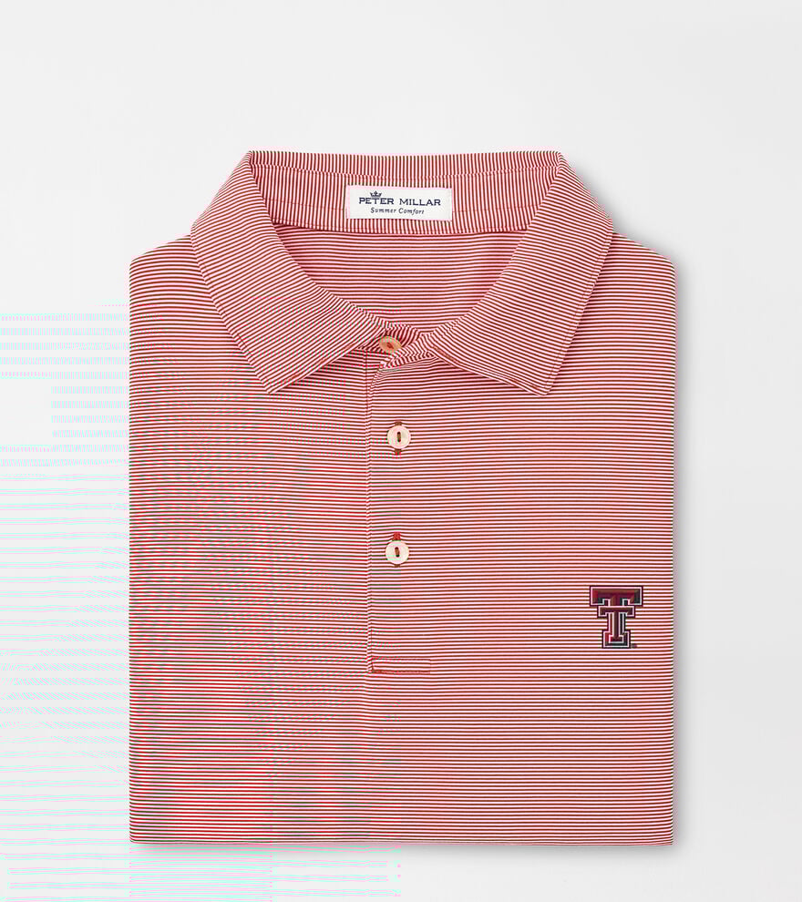 Texas Tech Jubilee Stripe Performance Polo image number 1
