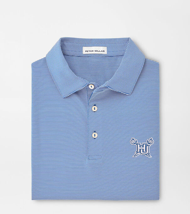 Hampton University Jubilee Stripe Performance Polo