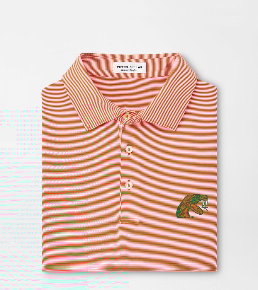 Florida A&M Jubilee Stripe Performance Polo image number 1
