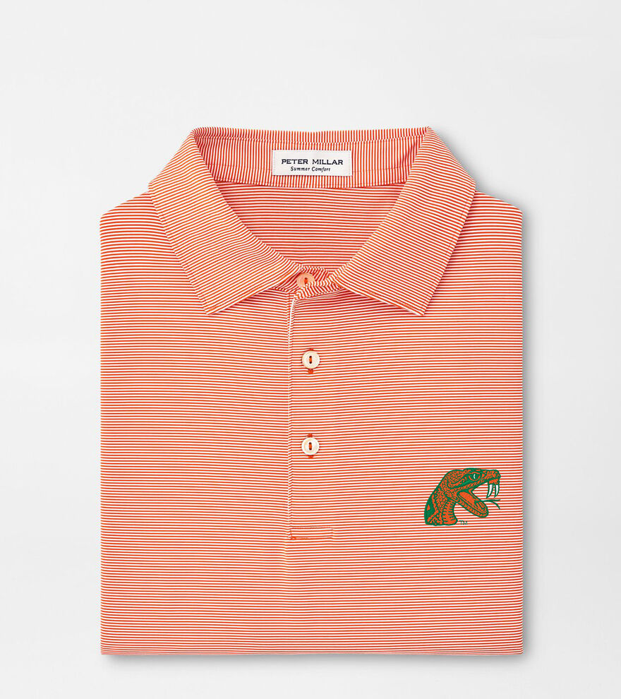 Florida A&M Jubilee Stripe Performance Polo image number 1