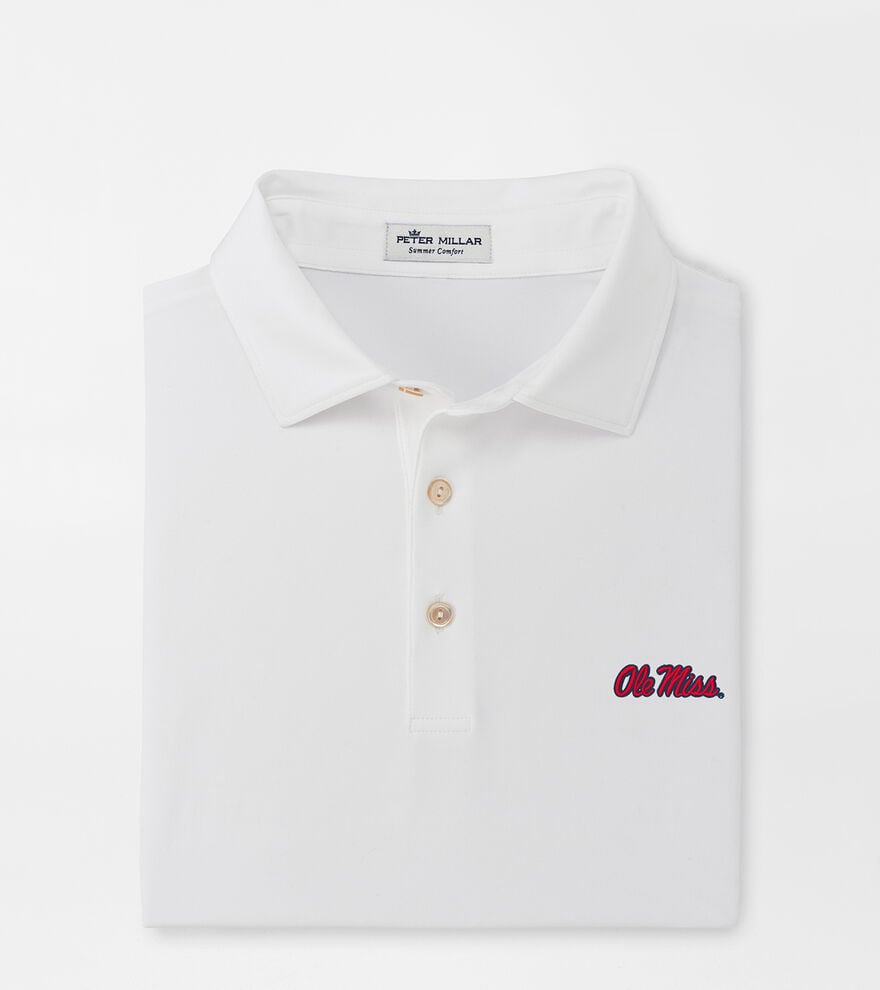 Ole Miss Solid Performance Jersey Polo (Sean Self Collar) image number 1