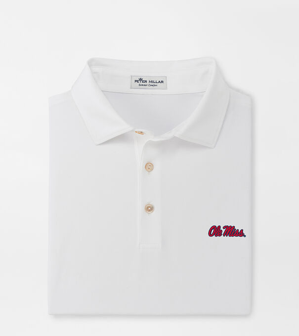 Ole Miss Solid Performance Jersey Polo (Sean Self Collar)