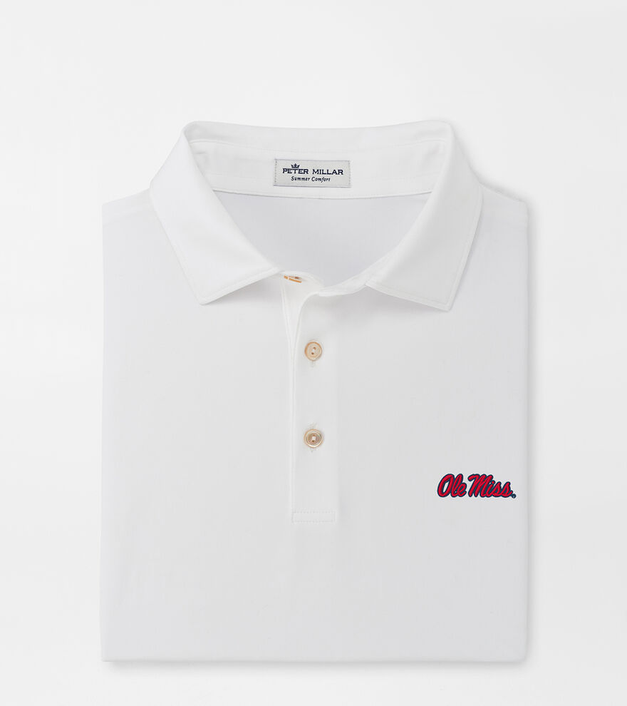 Ole Miss Solid Performance Jersey Polo (Sean Self Collar) image number 1
