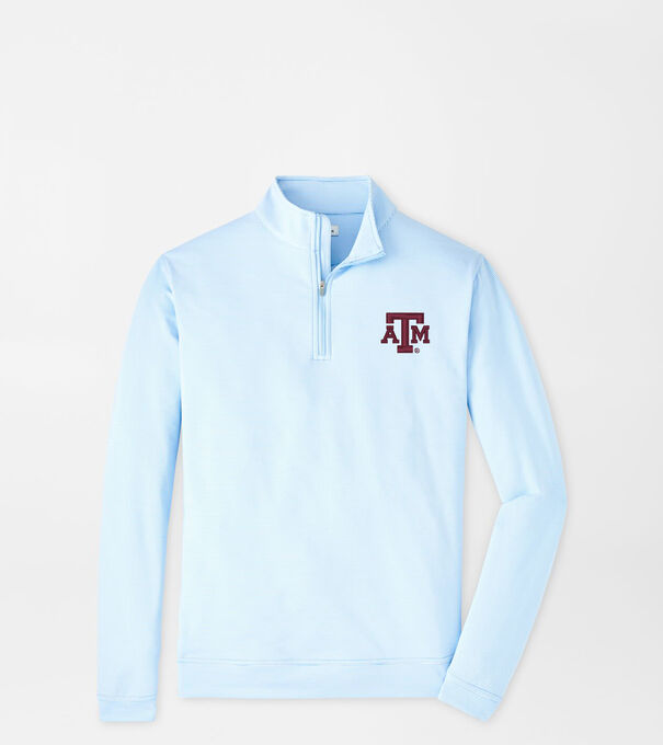 Texas A&M Perth Sugar Stripe Performance Quarter-Zip