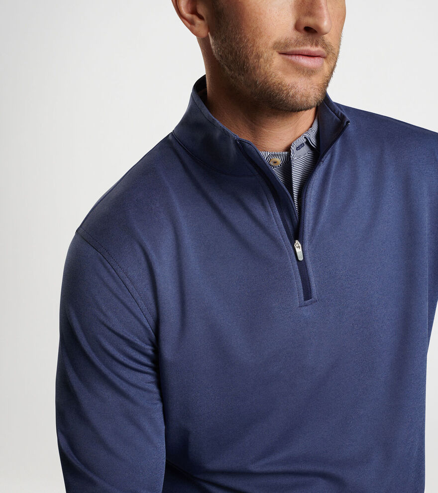 Perth Mélange Performance Quarter-Zip image number 7