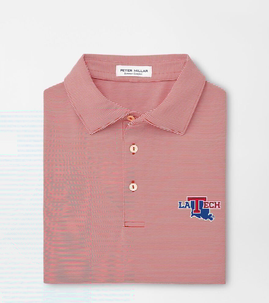 Louisiana Tech Jubilee Stripe Performance Polo image number 1
