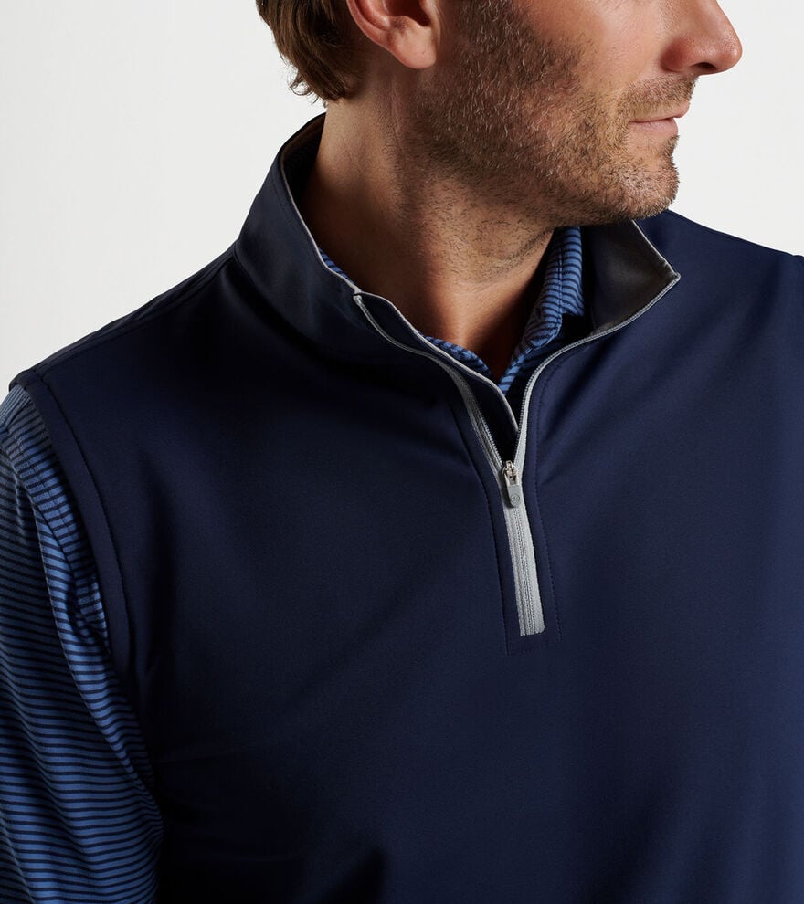 Galway Stretch Loop Terry Quarter-Zip Vest image number 5