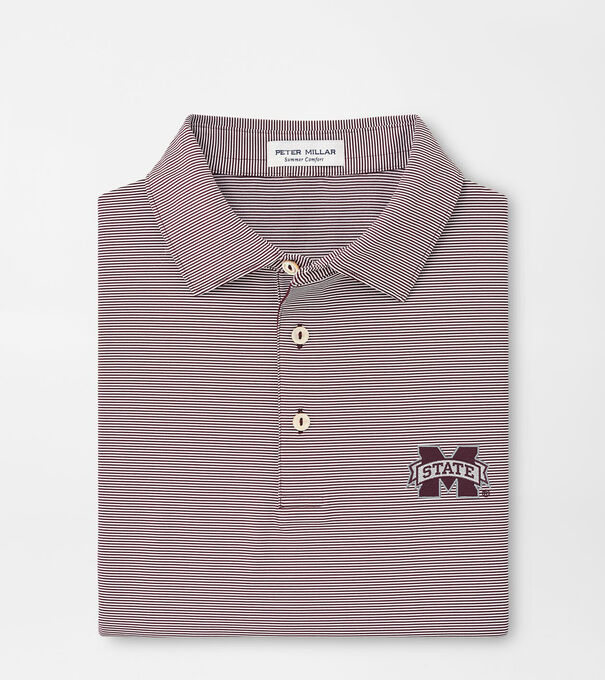 Mississippi State Jubilee Stripe Performance Polo