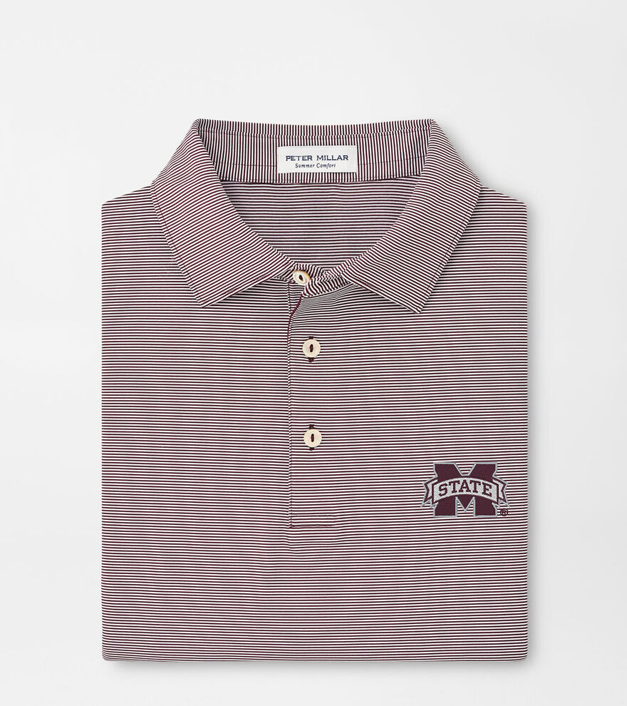 Mississippi State Jubilee Stripe Performance Polo image number 1