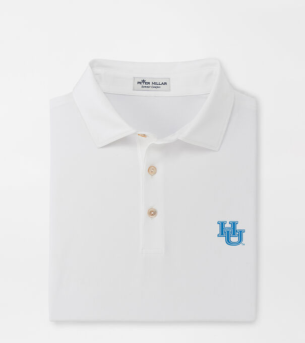 Hampton University Solid Performance Jersey Polo (Sean Self Collar)