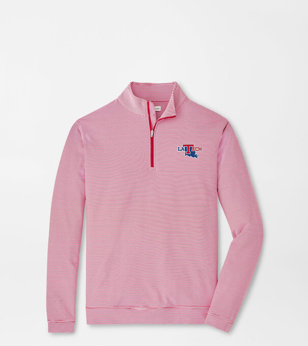 Louisiana Tech Perth Mini-Stripe Performance Pullover
