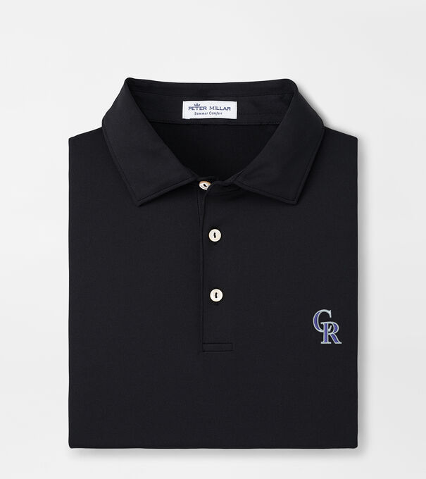 Colorado Rockies Solid Performance Jersey Polo