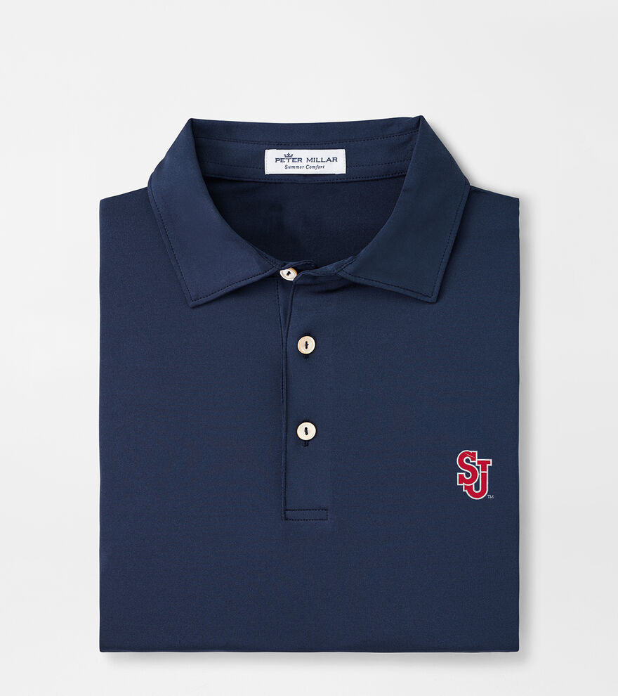St. Johns University Solid Performance Jersey Polo (Sean Self Collar) image number 1