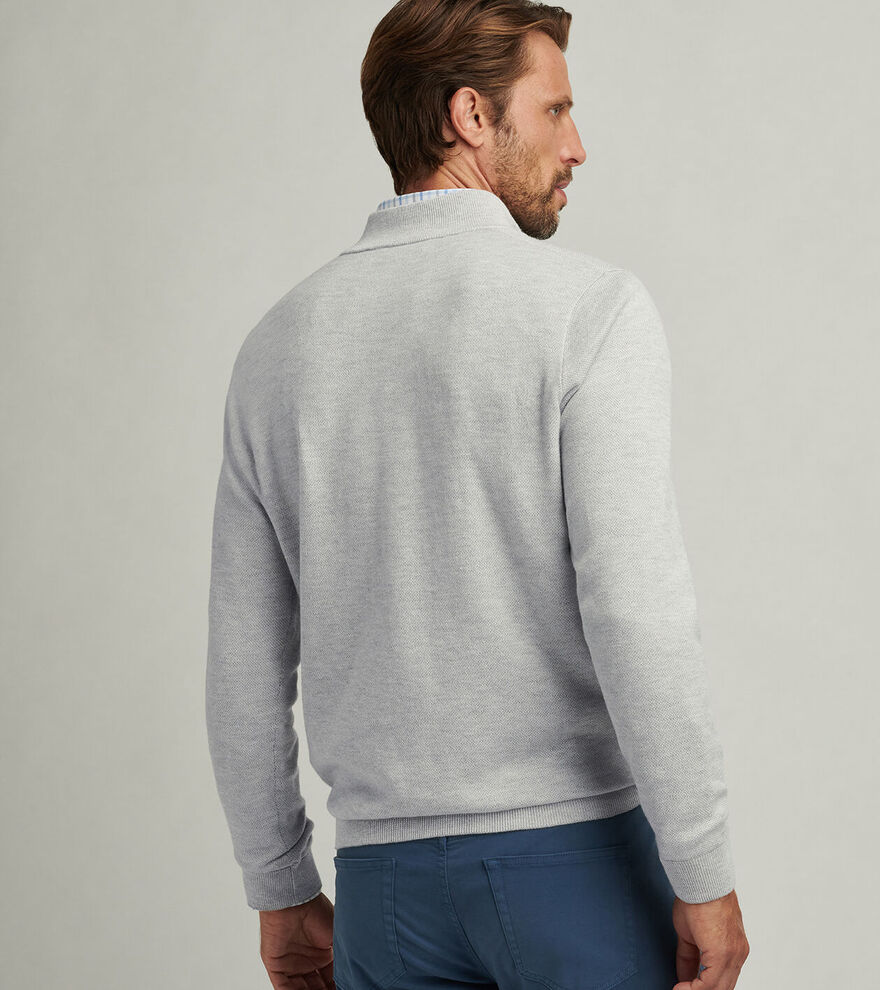 Coolspun Birdseye Quarter-Zip Sweater image number 3