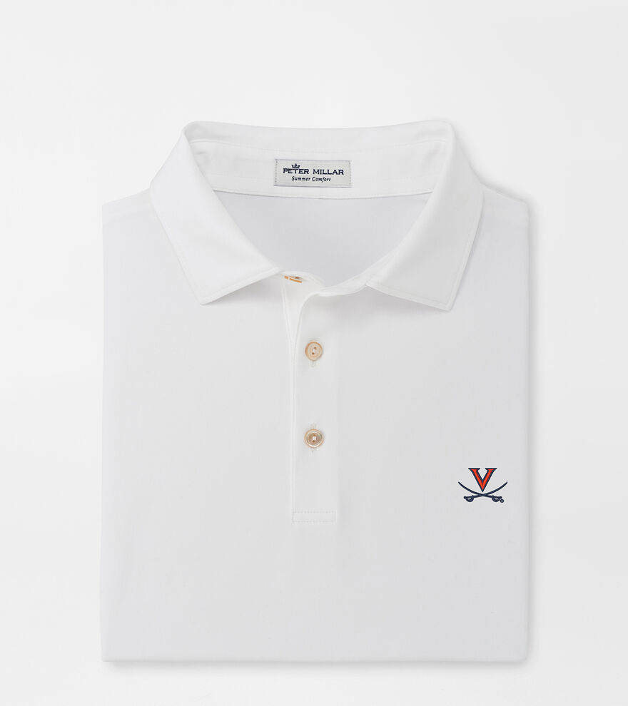 Virginia Solid Performance Jersey Polo (Sean Self Collar) image number 1