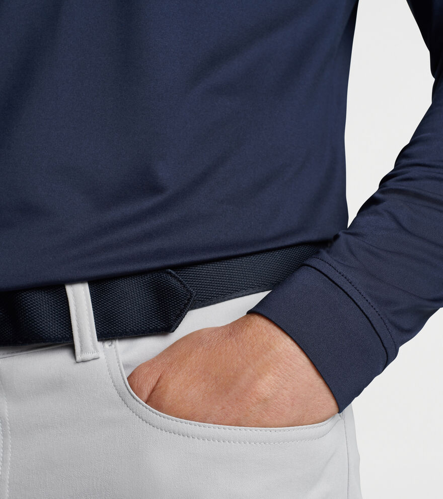 Solid Stretch Jersey Long Sleeve Polo image number 4