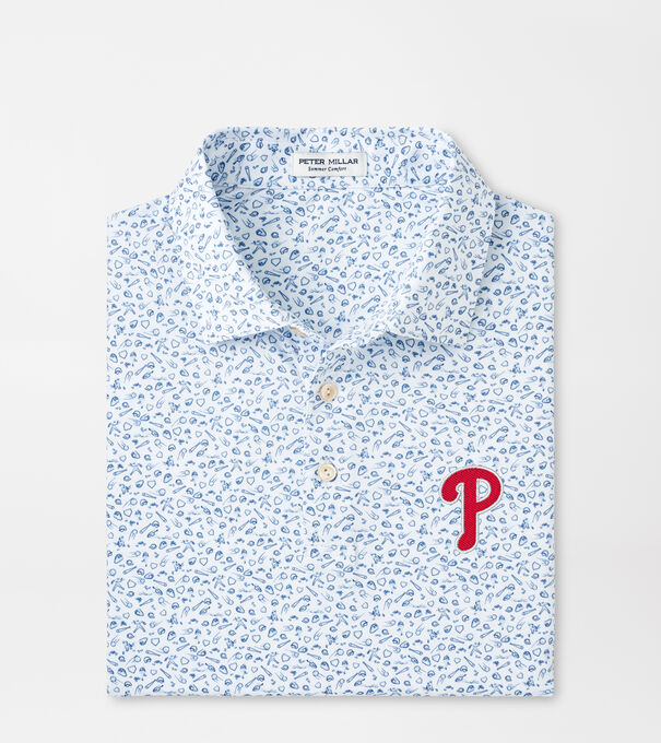 Philadelphia Phillies Batter Up Performance Jersey Polo
