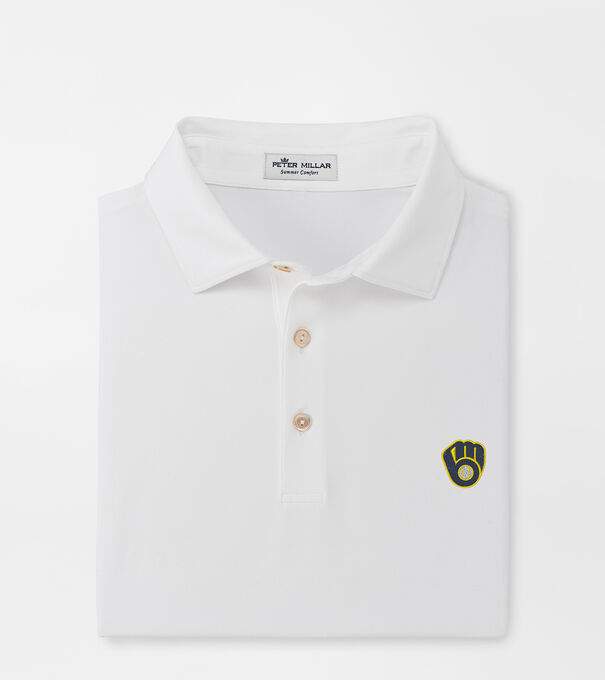 Milwaukee Brewers Solid Performance Jersey Polo