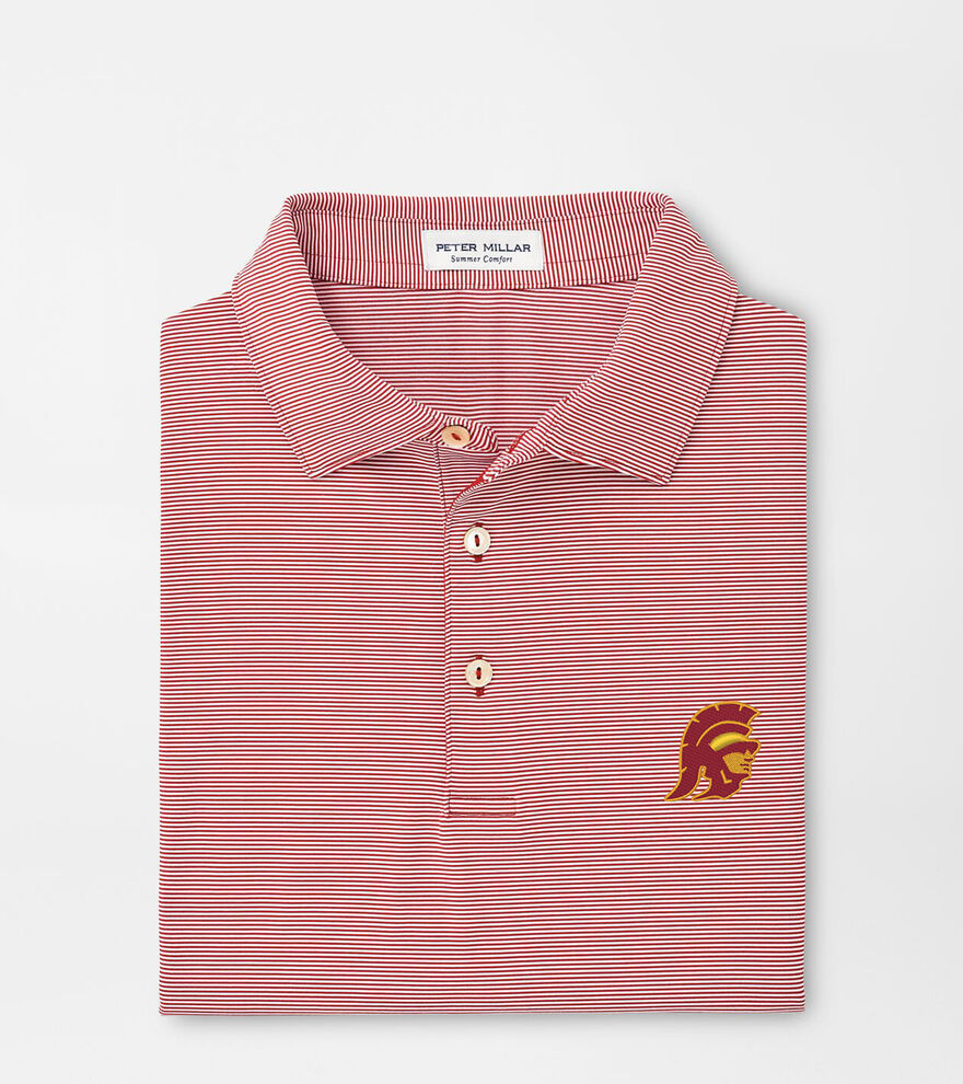 USC Trojan Jubilee Stripe Performance Polo image number 1