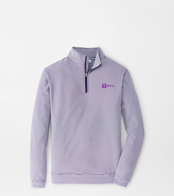 New York University Perth Mini-Stripe Performance Pullover