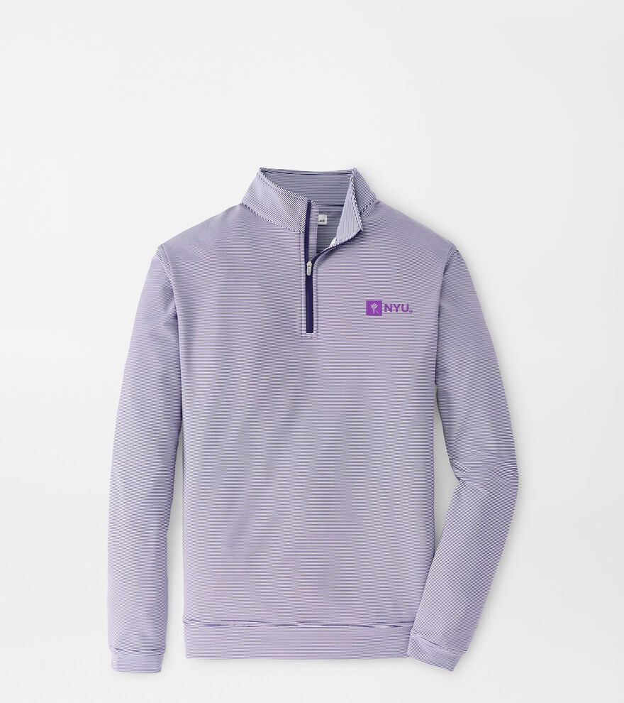 New York University Perth Mini-Stripe Performance Pullover image number 1