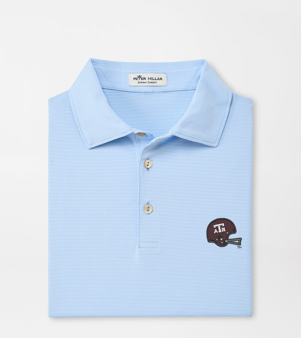 Texas A&M Vault Jubilee Stripe Performance Polo