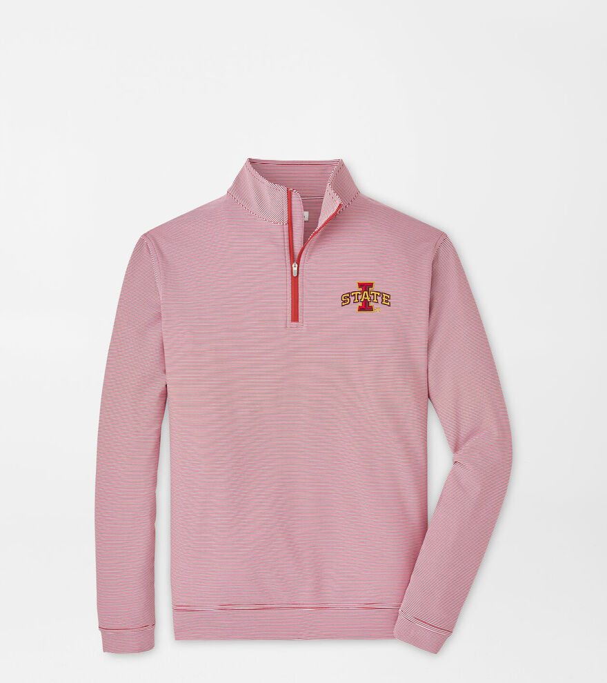Iowa State Perth Mini-Stripe Performance Pullover image number 1
