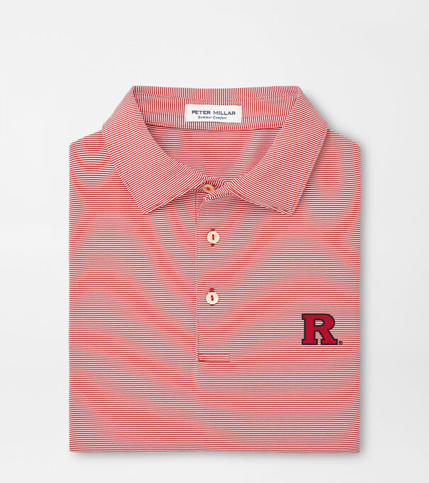 Rutgers Jubilee Stripe Performance Polo
