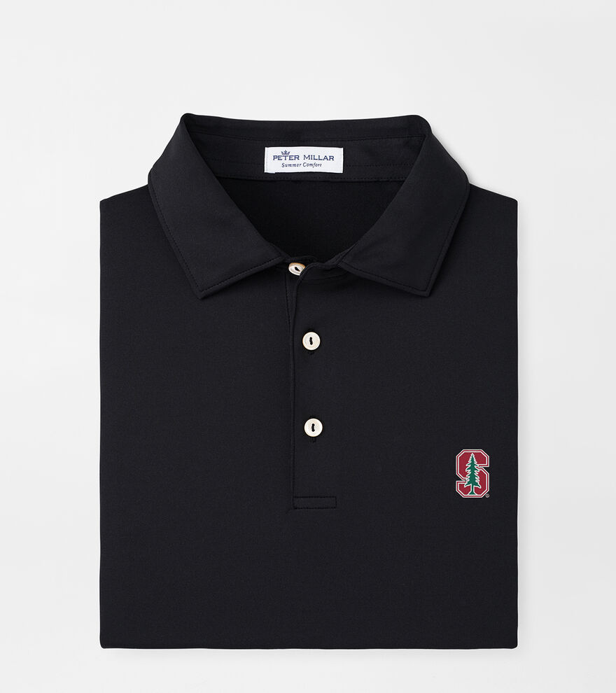 Stanford Solid Performance Jersey Polo (Sean Self Collar) image number 1