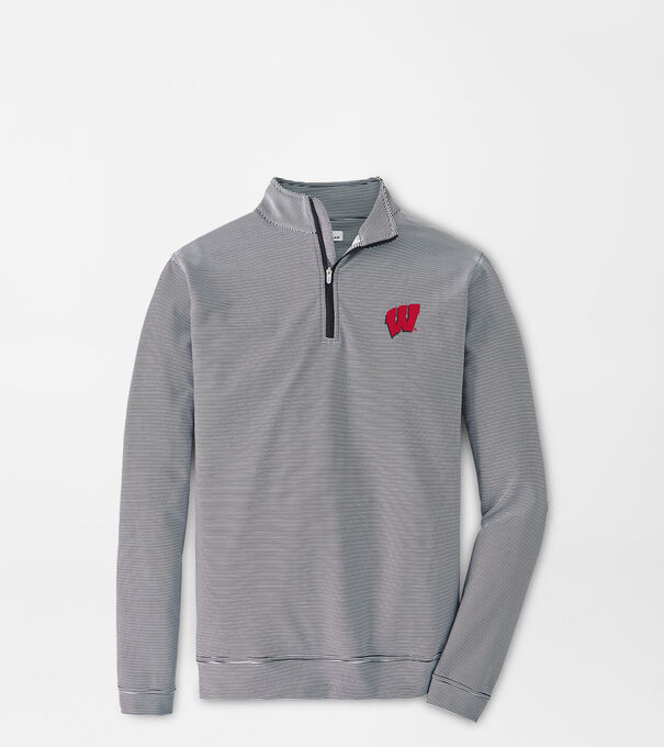 Wisconsin Perth Mini-Stripe Performance Pullover