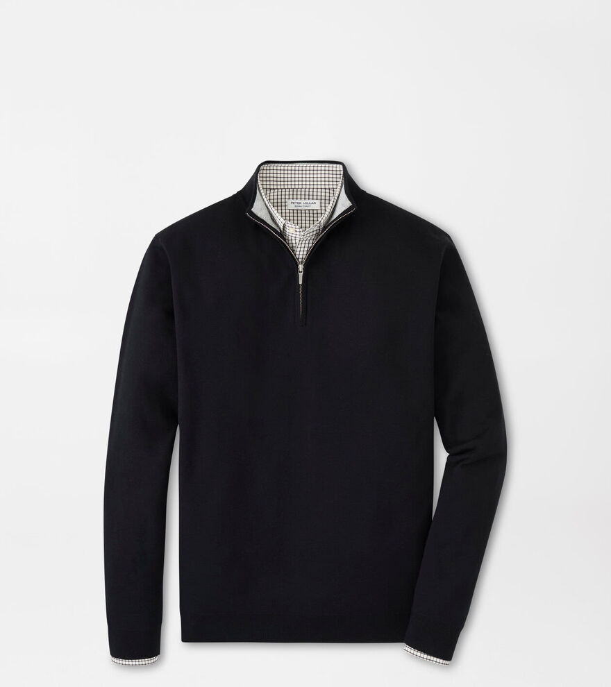 Coolspun Cotton Quarter-Zip Sweater image number 1