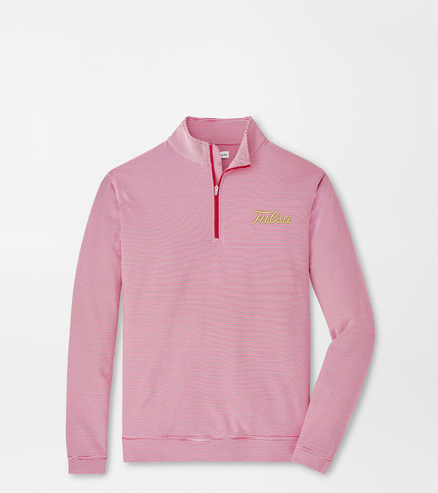 Tulsa Perth Mini-Stripe Performance Pullover image number 1